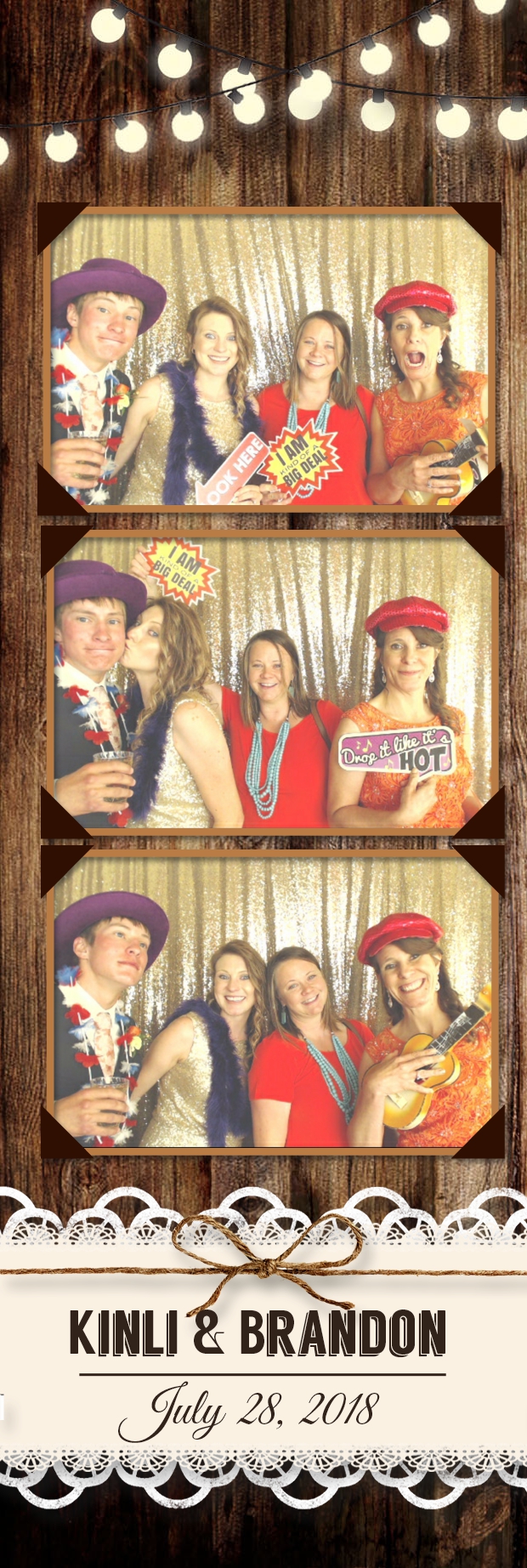 Kinli and Brandon's Wedding | View more photos from the event at gallery.photoboothbillings.com/u/PhotoBoothBillings/Kinli-and-Brandons-Wedding